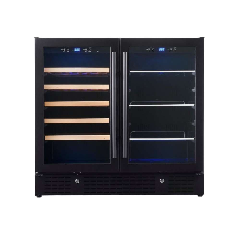 KingsBottle 36" Beer and Wine Cooler Combination with Low-E Glass Door-Freedom Room