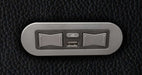 The built-in control buttons of the Valencia Piacenza Power Headrest Edition Home Theater Seating