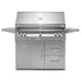 The classic stainless steel Alfresco Grills 42 Luxury Grill Refrigerated Cart Model