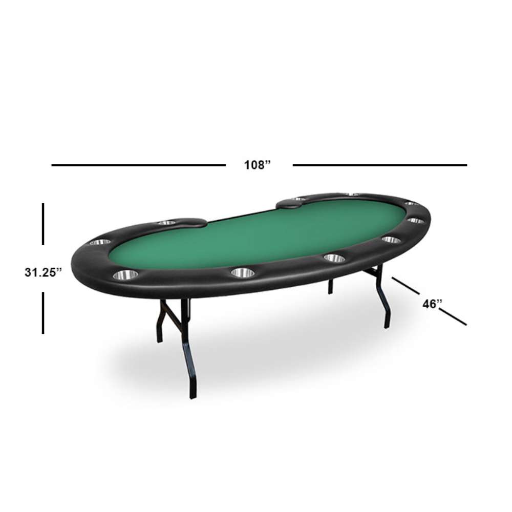 BBO Poker Tables Prestige Folding Leg Poker Table-Freedom Room