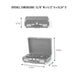 The dimensions of the Crosley Cruiser Plus Portable Turntable with Bluetooth InOut - Taupe are shown, emphasizing its compact size of 13.78” x 4.72” x 10.24”