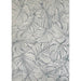 The full design of the Couristan Castille Indoor/Outdoor Rug - Palma/Petrol displays a repeating pattern of palm-like leaves