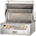 The full stainless steel construction and spacious grilling area of the Alfresco Grills 30″ Luxury Grill Built-In