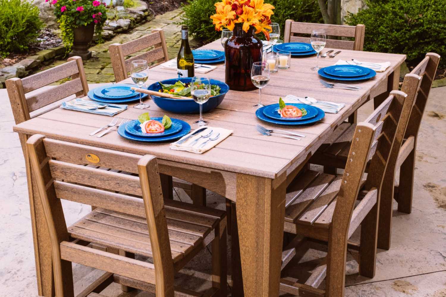 LuxCraft Island Dining Table (44" X 72" Rectangular)-Freedom Room