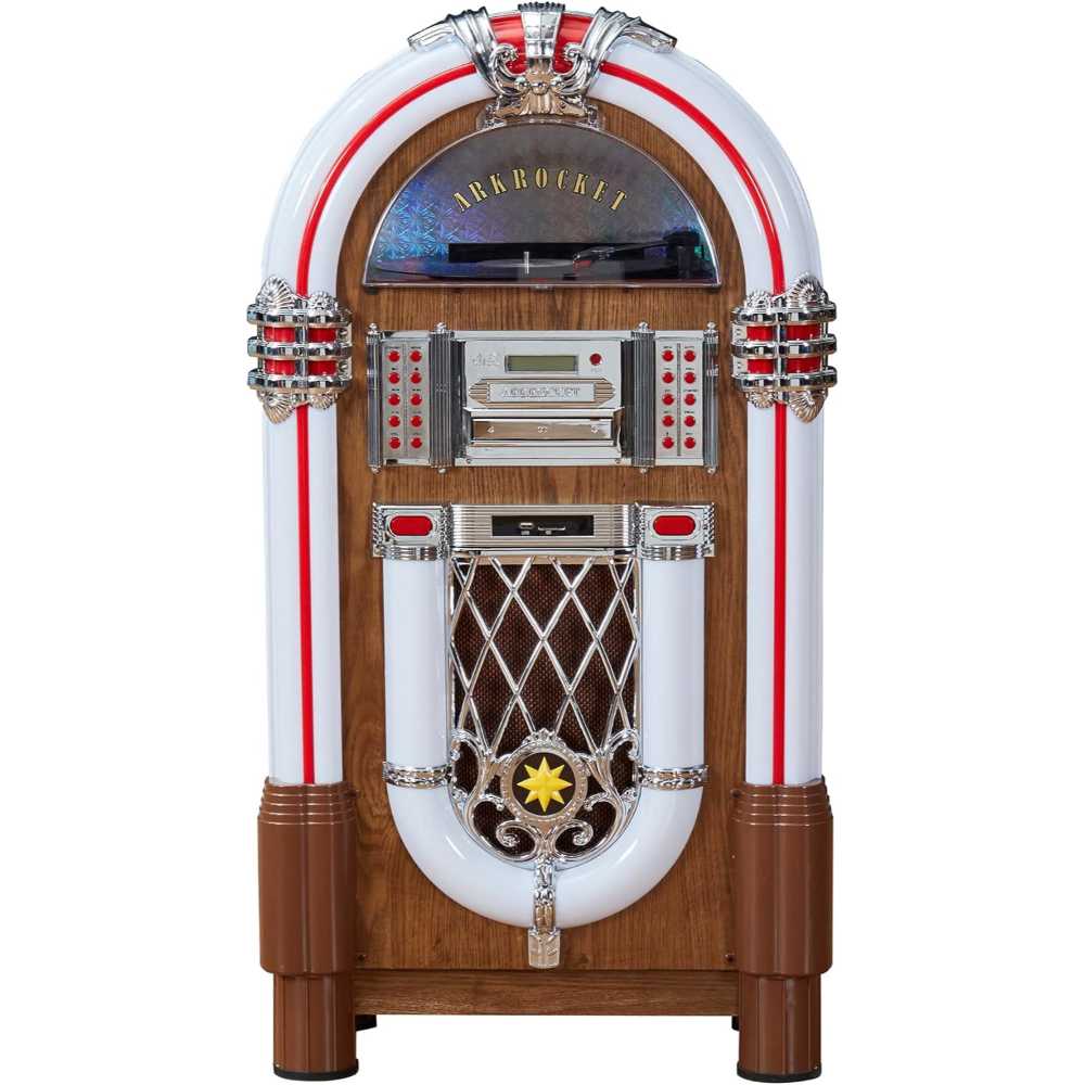 The image shows the Arkrocket Taurus II Jukebox - Dark Oak 2024 New Upgrade