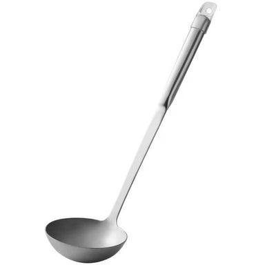 The image shows the Chicago Brick Oven 4 oz. Stainless Steel 12 Ladle