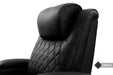 The plush headrest of the Valencia Oslo Luxury Single Home Theater Seating