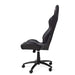 The poker chair's reclining feature is demonstrated as the BBO Poker Tables Showdown Pro Poker Gaming Chair leans back