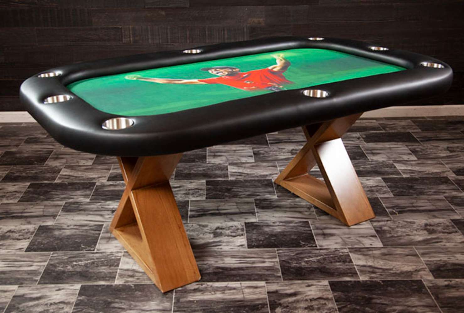 BBO Poker Tables Helmsley Poker Table with Matching Dining Top-Freedom Room