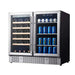 KingsBottle 36" Beer and Wine Cooler Combination with Low-E Glass Door-Freedom Room