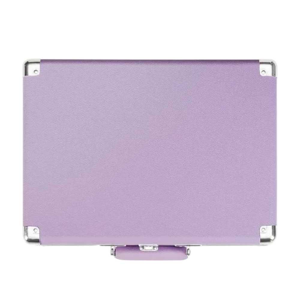 The underside of the Crosley Cruiser Plus Portable Turntable with Bluetooth InOut - Lavender