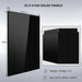 Thirty-two 415W solar panels included with Sun Gold Power 15200W 48V Split Phase 30.72KWH Lithium Battery Hybrid Solar Kit with size details