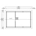 This diagram shows an alternative layout option of the GardenHouse24 USA Farum 44 Garden Room with open space and rearranged partition