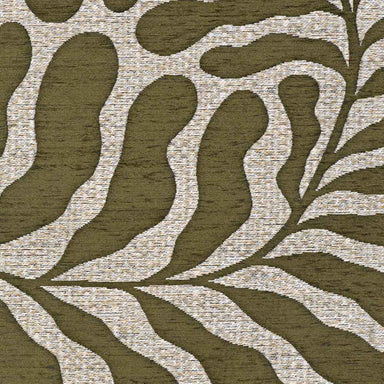 This detailed view captures the overall swirling pattern of the Couristan Castille Indoor/Outdoor Rug - Fiore/Tea Leaf, inspired by natural forms
