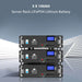 Three 48V 100Ah LiFePO4 server rack batteries for Sun Gold Power 7600W 48V Split Phase 15.36KWH Lithium Battery Hybrid Solar Kit