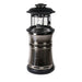 Titanium Outdoor Order Axis Collapsible Heater sits collapsed to a compact height with its hood resting above the base