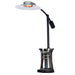 Titanium Outdoor Order Curve Infrared Heater features a wheeled base, curved arm, and glowing infrared head