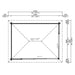 Top-down floor plan reveals the 122.7 sq. ft. interior area of the GardenHouse24 USA Pavilion ALU 44B Garden Room, with detailed exterior overhang measurements.