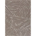 Top-down view of the entire Couristan Dolce Indoor/Outdoor Rug - Parquet/Mocha
