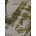 Top-down full view of the Couristan Castille Indoor/Outdoor Rug - Canvas/Tea Leaf reveals the full abstract brushstroke design in tea leaf green and gray