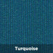 Turquoise Tenshon Right Triangle Shade Sail fabric color swatch in a vibrant turquoise blue-green shade with a textured woven pattern