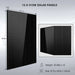 Twelve 415W black solar panels included in Sun Gold Power 12000W 48VDC 120V/240V LifePo4 25.6KWH Lithium Battery Off-Grid Solar Kit