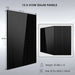 Twelve 415W solar panels with size and weight details for Sun Gold Power 8000W 48VDC 120V/240V LifePo4 20.48KWH Lithium Battery Off-Grid Solar Kit
