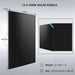 Twelve 450W solar panels measuring 69.37 x 44.65 x 1.38 inches for Sun Gold Power 10000W 48VDC 120V/240V LiFePO4 20.48KWH Lithium Battery Solar Panel Off-Grid Solar Kit