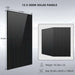 Twelve 500W solar panels included with Sun Gold Power 7600W 48V Split Phase 15.36KWH Lithium Battery Hybrid Solar Kit