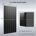 Twelve 550W solar panels included with Sun Gold Power 10000W 48VDC 120V/240V LifePo4 32.14KWH Lithium Battery Off-Grid Solar Kit