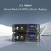 Two 100Ah server rack batteries for Sun Gold Power 8000W 48VDC 120V/240V LiFePO4 Lithium Battery Solar Panel Off-Grid Solar Kit SGR-8K10E