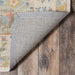 Underside of Momeni Anatolia Indoor Rug - ANA-8 Light Blue revealed showing its durable backing designed