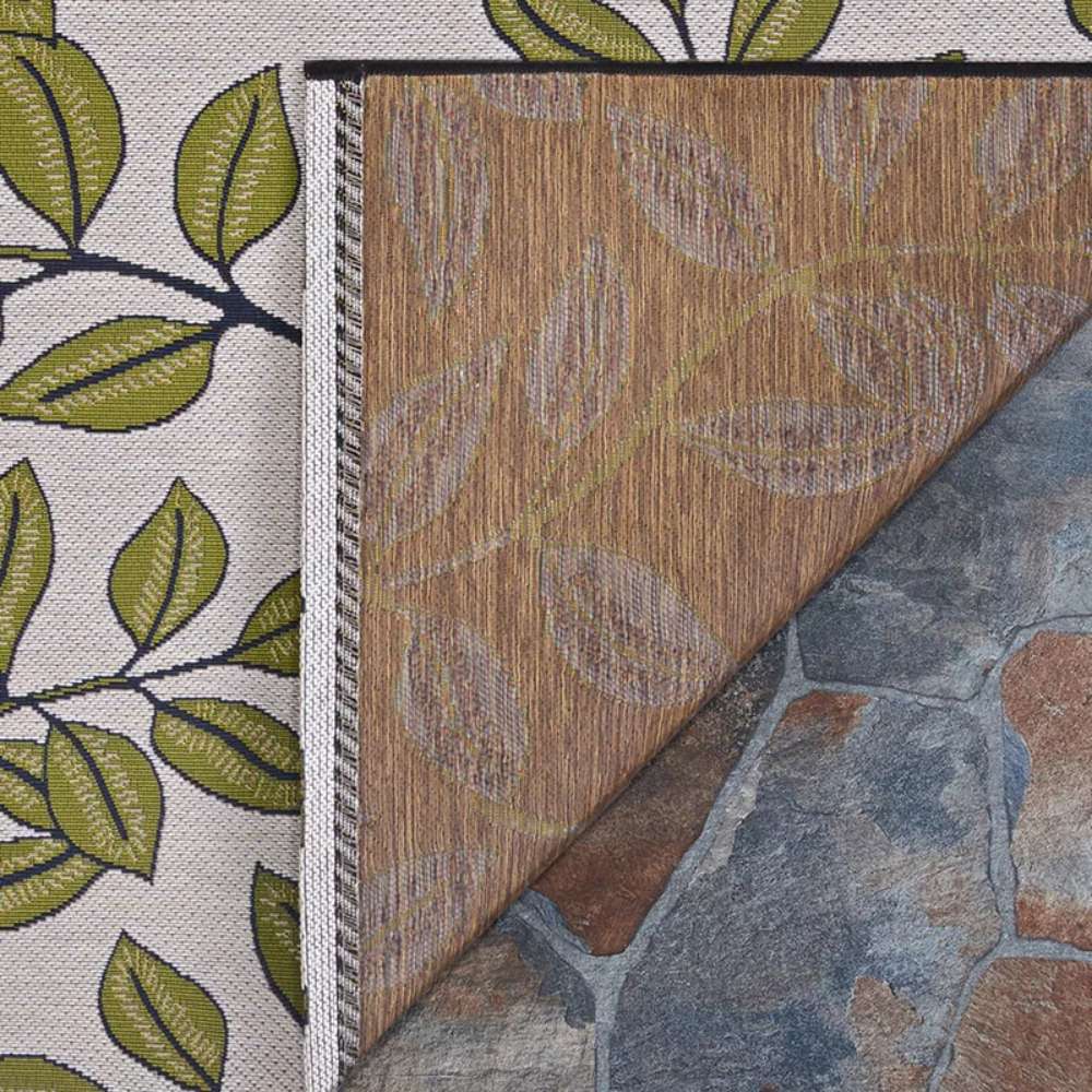 Couristan Dolce Indoor/Outdoor Rug - Summer Ivy/Ivory-Olive