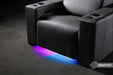 Valencia Barcelona Grand Ultimate Edition Home Theater Seating highlights ambient LED lighting under the seat