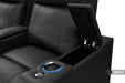 Valencia Piacenza Luxury Edition Home Theater Seating features armrest storage with a soft-close lid