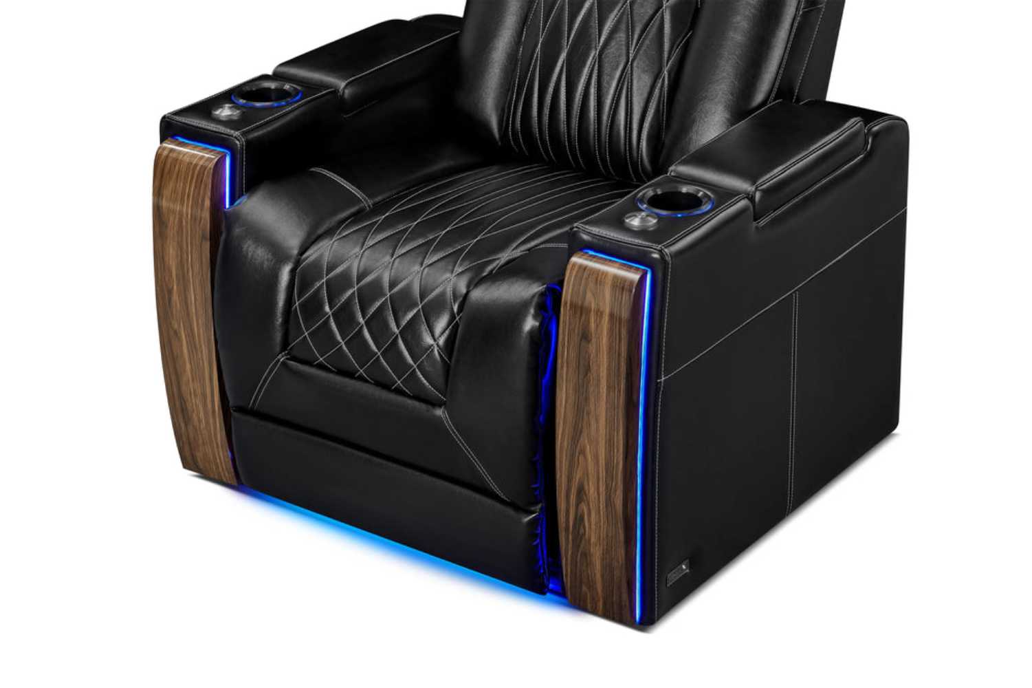 Valencia Tuscany Executive Heat & Massage Home Theater Seating displays a luxurious front view