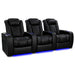 Valencia Tuscany Heat & Massage Home Edition Theater Seating Row of 3 Width 99’ Height 43.5 Depth 39.75