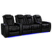 Valencia Tuscany Heat & Massage Home Edition Theater Seating Row of 4 Loveseat Center Width 123 Height 43.5 Depth 39.75