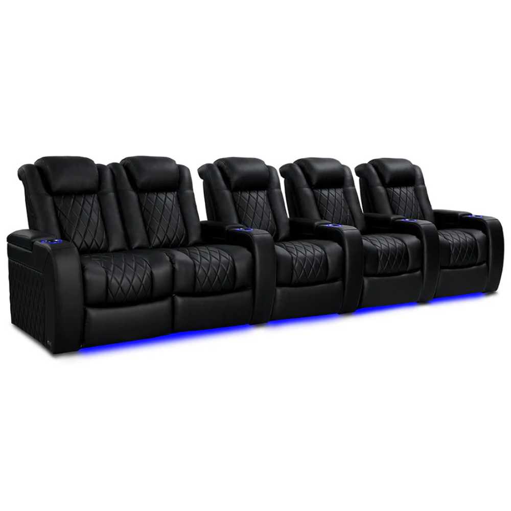 Valencia Tuscany Heat & Massage Home Edition Theater Seating Row of 5 Loveseat Left Width 153.75 Height 43.5 Depth 39.75