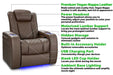 Valencia Tuscany Vegan Edition Home Theater Seating highlighting features like quilted vegan leather and sleek armrests