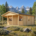 Vienna 70 home office in a sunny Wyoming meadow beneath the Teton Range.