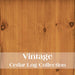 Vintage Fireside Lodge Cedar Log Headwaters Three Drawer Chest is shown in a warm vintage stain that deepens the cedar’s natural character