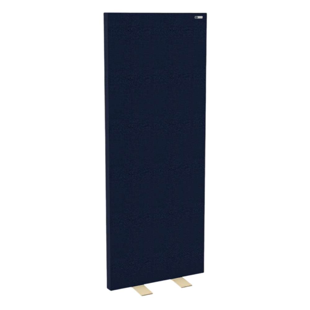 Walten GIK Acoustics FreeStand Bass Trap Panel in navy blue fabric with metal feet for studio performance