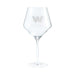 Washington Commanders Crate & Barrel NFL Tour 24oz Red Wine Glass, Set of 4 featuring the Commanders W logo etched on a clear stemmed wine glass