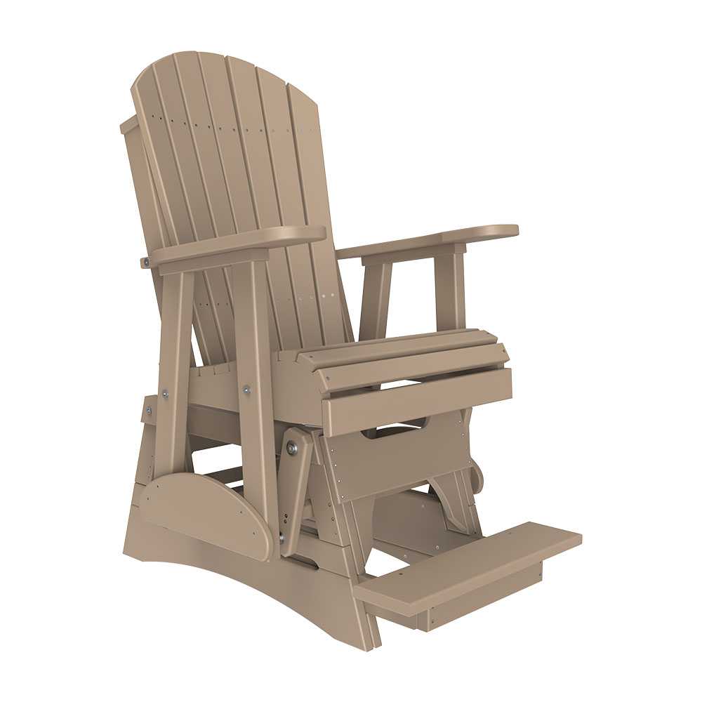 LuxCraft 2' Adirondack Balcony Glider Chair-Freedom Room