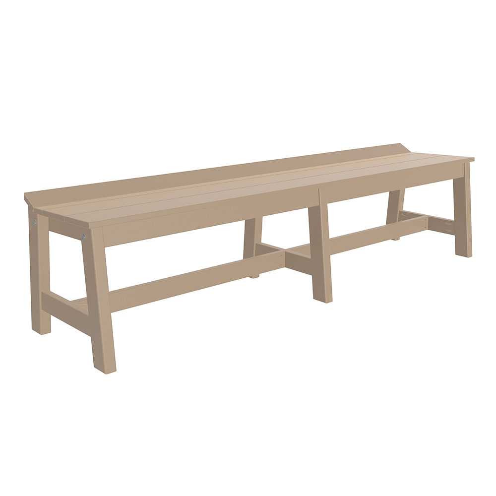 Weatherwood LuxCraft Cafe Dining Bench 72