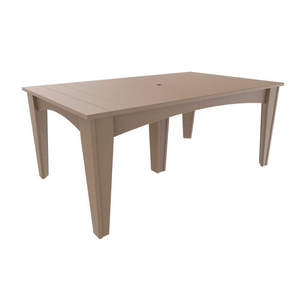 LuxCraft Island Dining Table (44" X 72" Rectangular)-Freedom Room