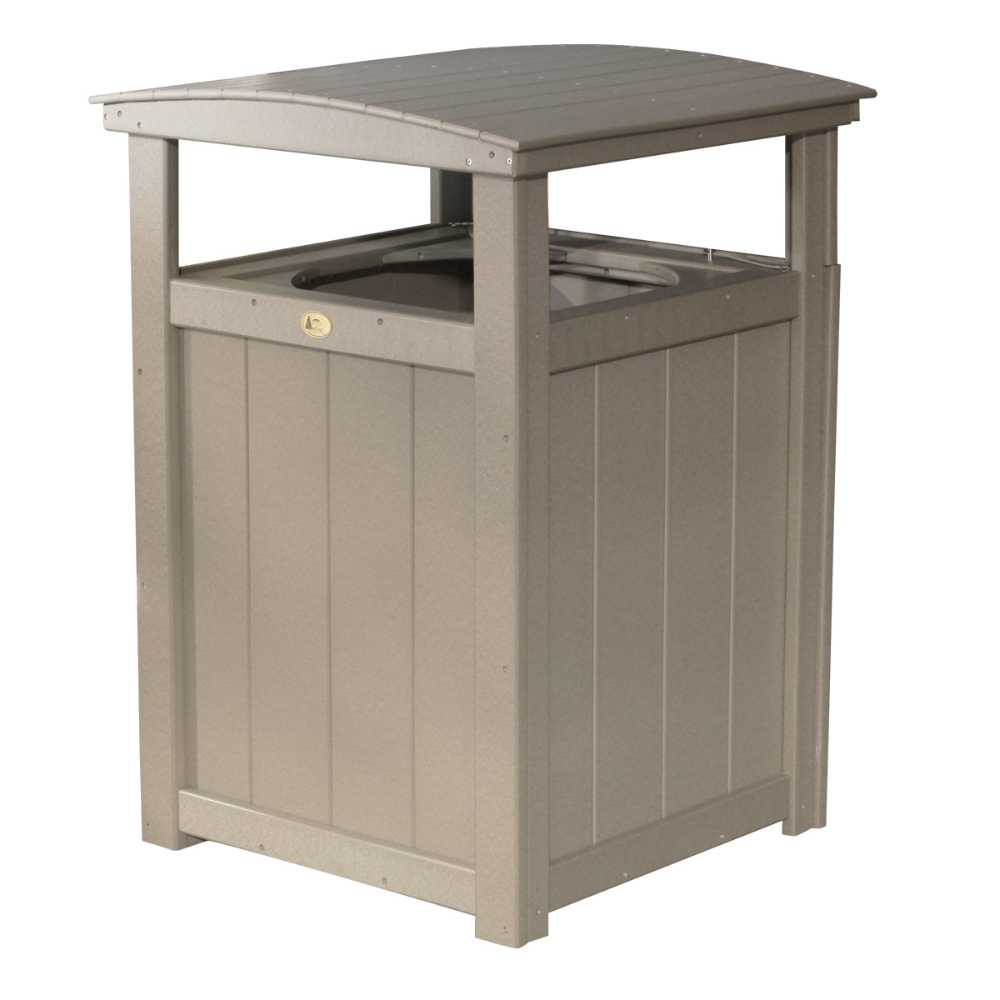 Weatherwood LuxCraft Trash Can