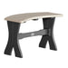 Weatherwood and Black LuxCraft 28 Table Bench