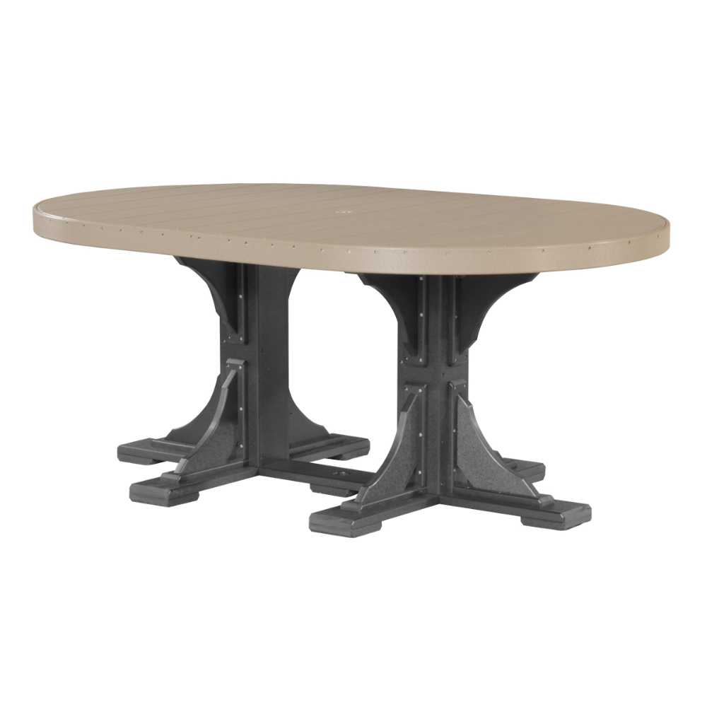 LuxCraft 4' x 6' Oval Table-Freedom Room